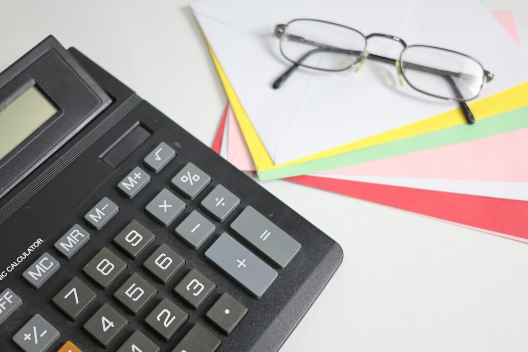 insurance documents and calculator